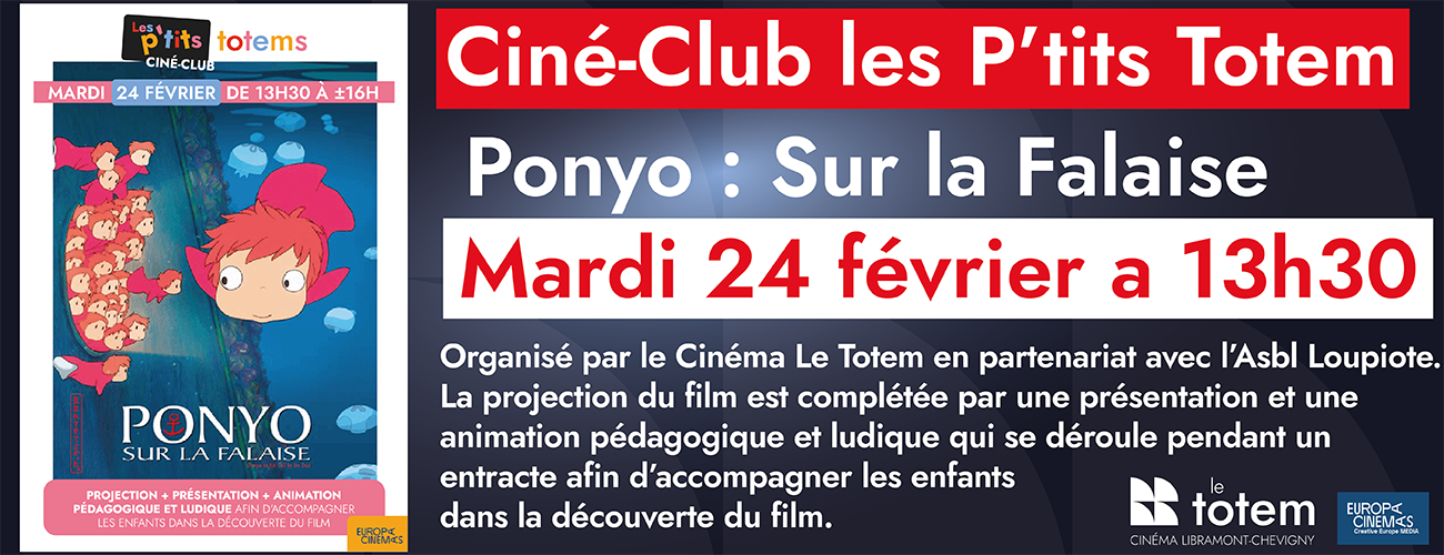 Ciné club p&rsquo;tit totem Ponyo