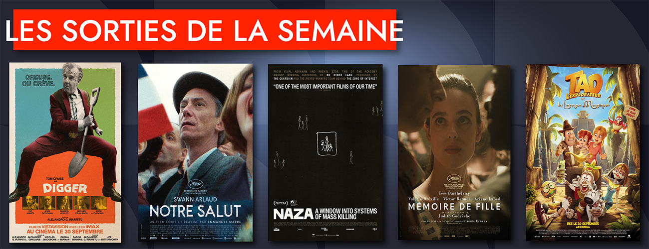 Les sorties de la semaine du 30 septembre